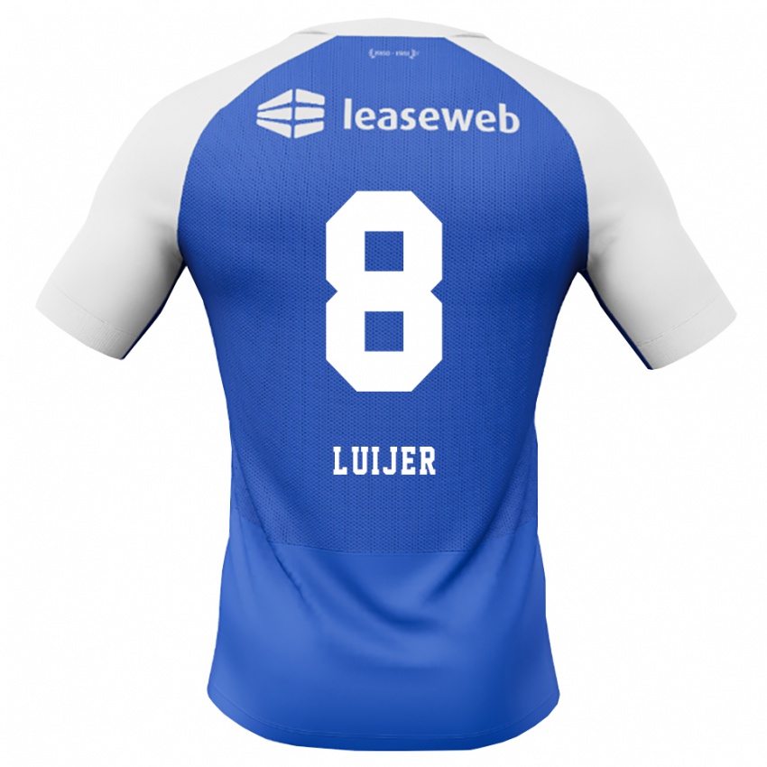 ילדים Rick Luijer #8 כחול דודוד אדום לבן הרחק ג'רזי 2026/27 חולצה קצרה