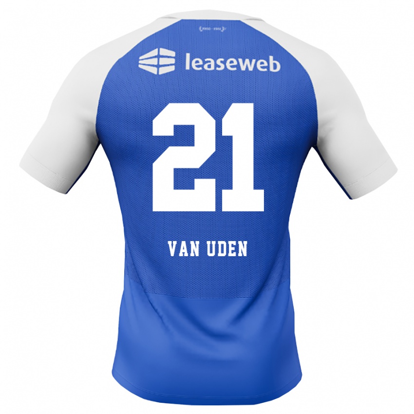 ילדים Jasmijn Van Uden #21 כחול דודוד אדום לבן הרחק ג'רזי 2026/27 חולצה קצרה