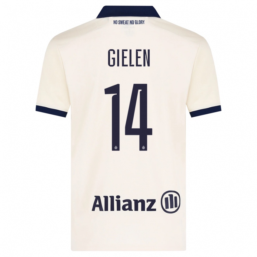 ילדים Sterre Gielen #14 בז' שחור הרחק ג'רזי 2026/27 חולצה קצרה