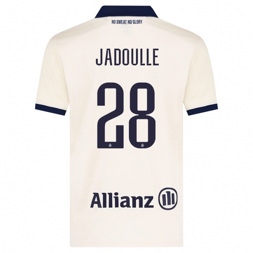 ילדים Romane Jadoulle #28 בז' שחור הרחק ג'רזי 2026/27 חולצה קצרה
