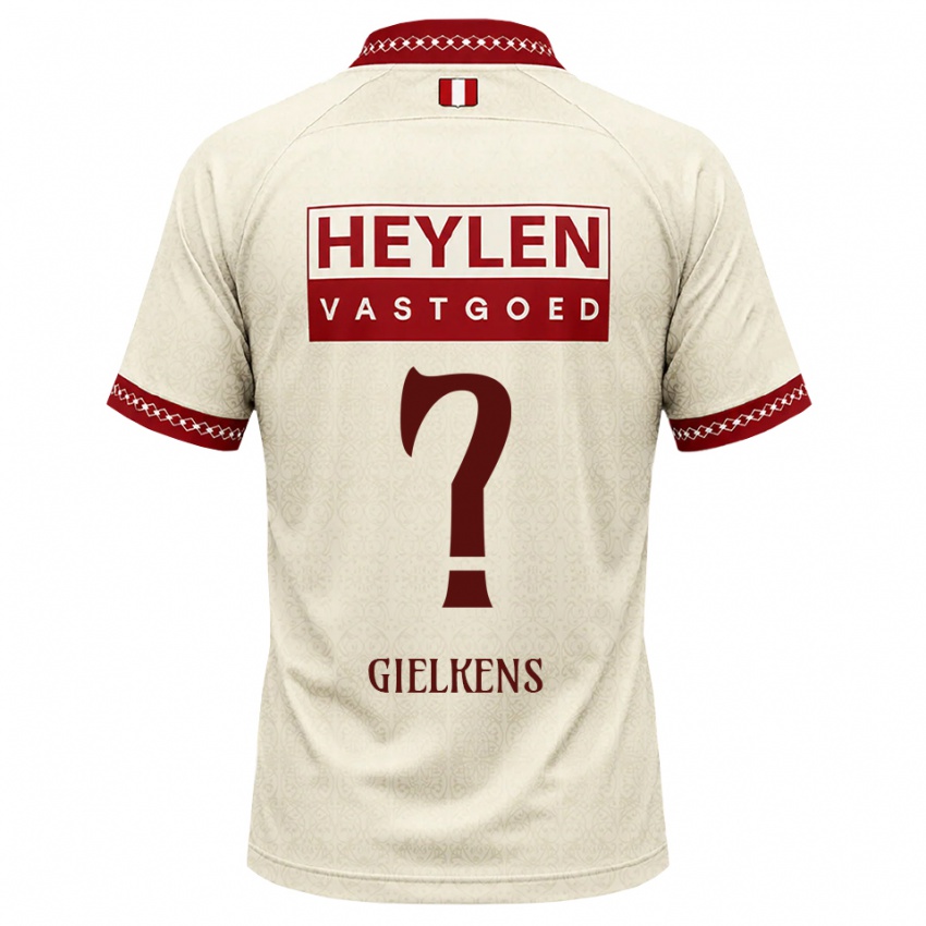 ילדים Mathijs Gielkens #0 בז' אדום הרחק ג'רזי 2026/27 חולצה קצרה