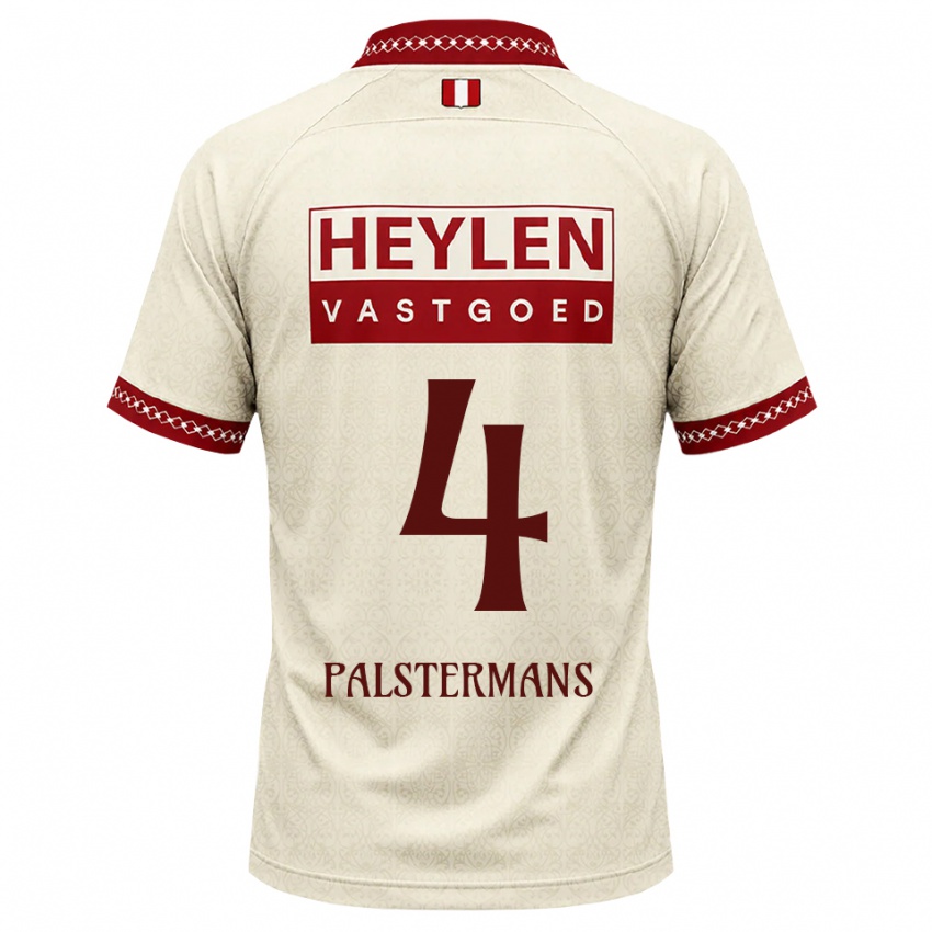 ילדים Jasper Palstermans #4 בז' אדום הרחק ג'רזי 2026/27 חולצה קצרה