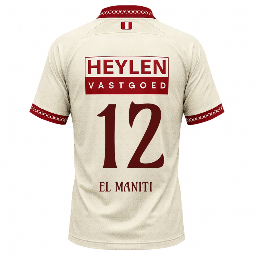 ילדים Naoufal El Maniti #12 בז' אדום הרחק ג'רזי 2026/27 חולצה קצרה