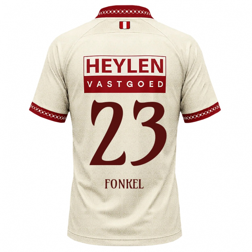 ילדים Djuswhen Fonkel #23 בז' אדום הרחק ג'רזי 2026/27 חולצה קצרה