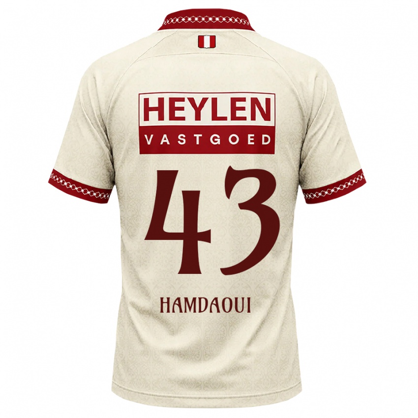 ילדים Youssef Hamdaoui #43 בז' אדום הרחק ג'רזי 2026/27 חולצה קצרה
