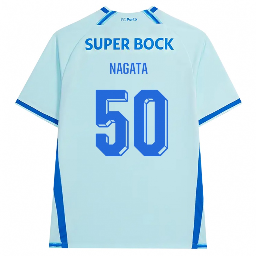 ילדים קוטארו נאגטה #50 ציאן בהיר כחול ג'רזי קיט שלישי 2026/27 חולצה קצרה