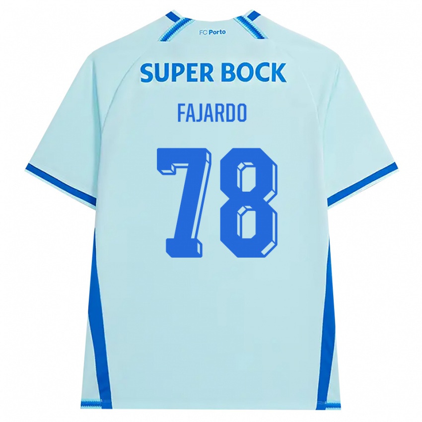 ילדים Leonardo Fajardo #78 ציאן בהיר כחול ג'רזי קיט שלישי 2026/27 חולצה קצרה