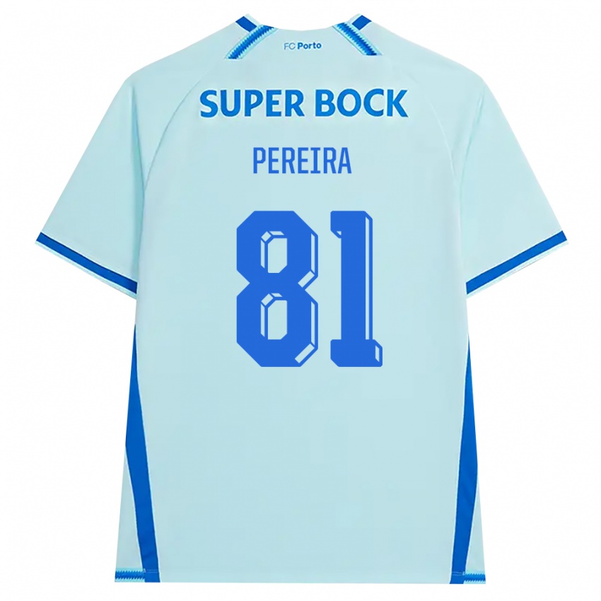 ילדים Martim Pereira #81 ציאן בהיר כחול ג'רזי קיט שלישי 2026/27 חולצה קצרה