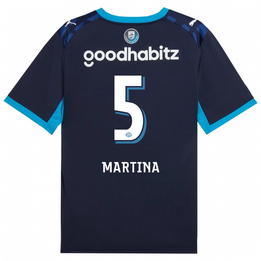 ילדים Jorvimar Martina #5 כחול דודוד כחול רויאל ג'רזי קיט שלישי 2026/27 חולצה קצרה