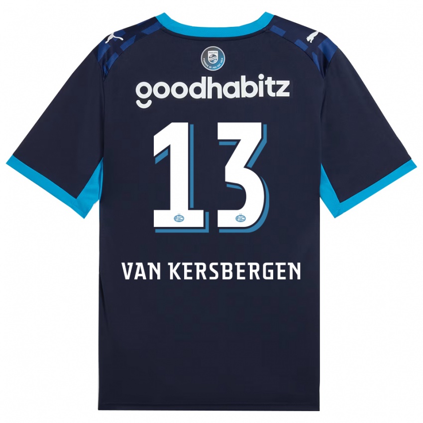 ילדים Sander Van Kersbergen #13 כחול דודוד כחול רויאל ג'רזי קיט שלישי 2026/27 חולצה קצרה
