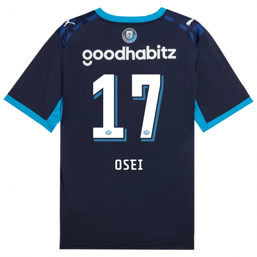 ילדים Micaiah Osei #17 כחול דודוד כחול רויאל ג'רזי קיט שלישי 2026/27 חולצה קצרה