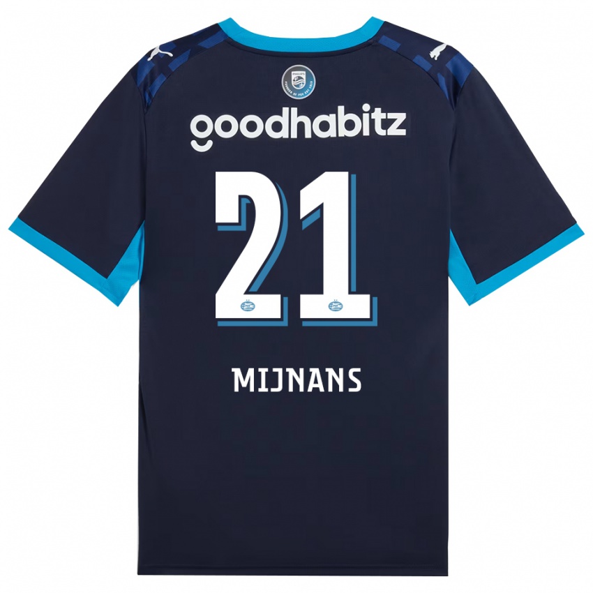 ילדים Sven Mijnans #21 כחול דודוד כחול רויאל ג'רזי קיט שלישי 2026/27 חולצה קצרה