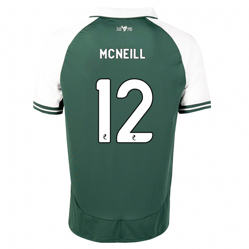 גברים Lewis Mcneill #12 ירוק ים לבן ג'רזי ביתית 2026/27 חולצה קצרה
