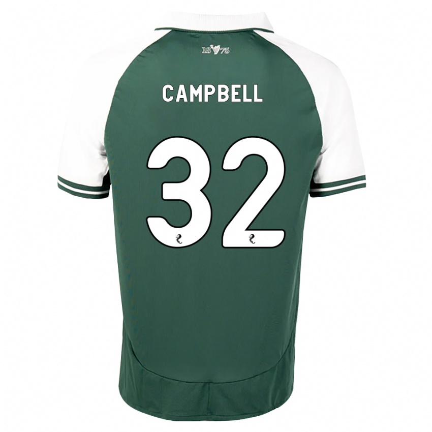 גברים Josh Campbell #32 ירוק ים לבן ג'רזי ביתית 2026/27 חולצה קצרה