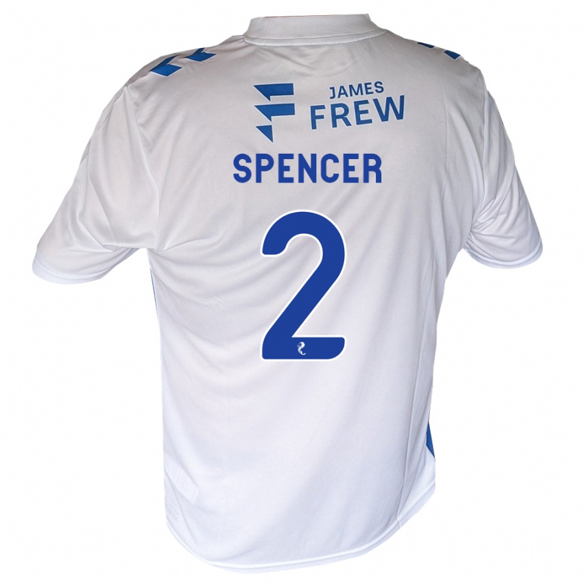 גברים Joe Spencer #2 כחול מלכותי לבן ג'רזי ביתית 2026/27 חולצה קצרה