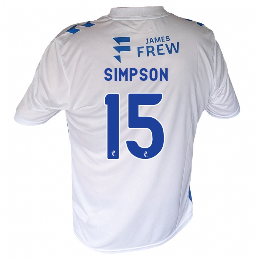 גברים Noah Simpson #15 כחול מלכותי לבן ג'רזי ביתית 2026/27 חולצה קצרה