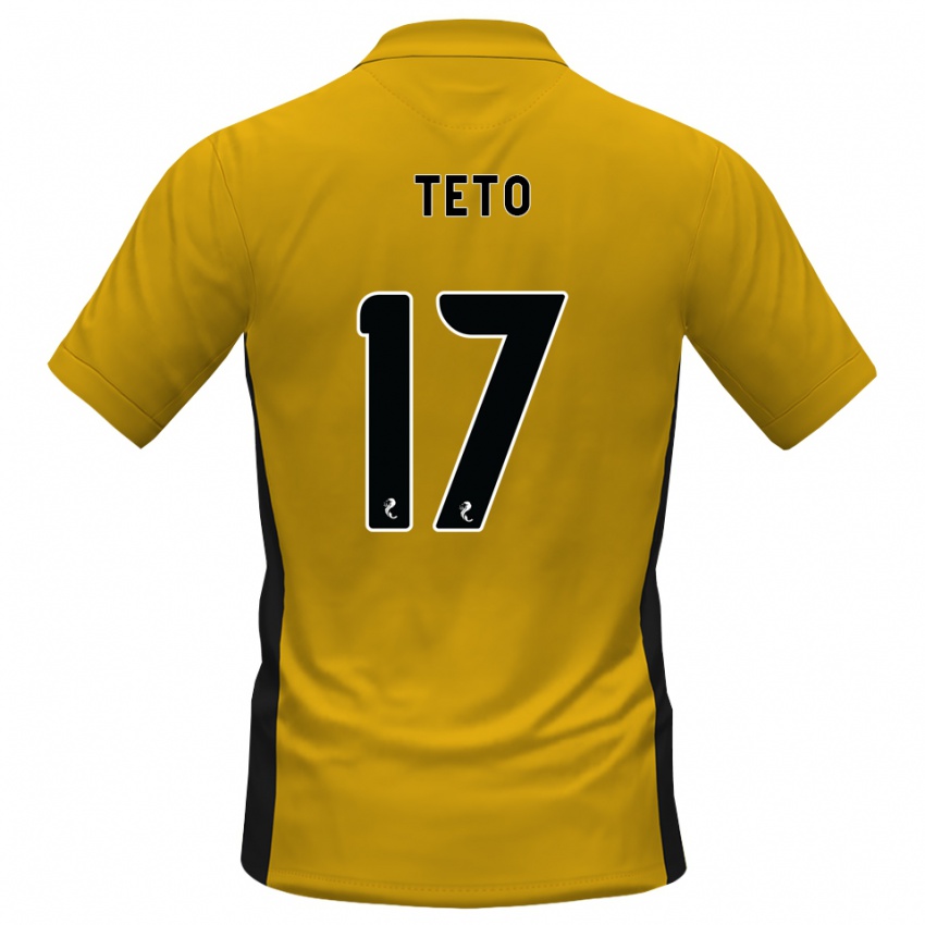 גברים Aphelele Teto #17 כתום שחור ג'רזי ביתית 2026/27 חולצה קצרה