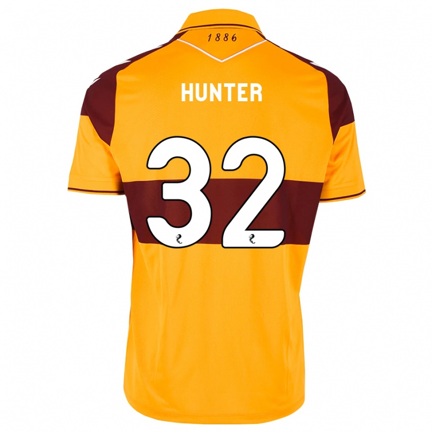 גברים Robbie Hunter #32 בורדו כתום ג'רזי ביתית 2026/27 חולצה קצרה
