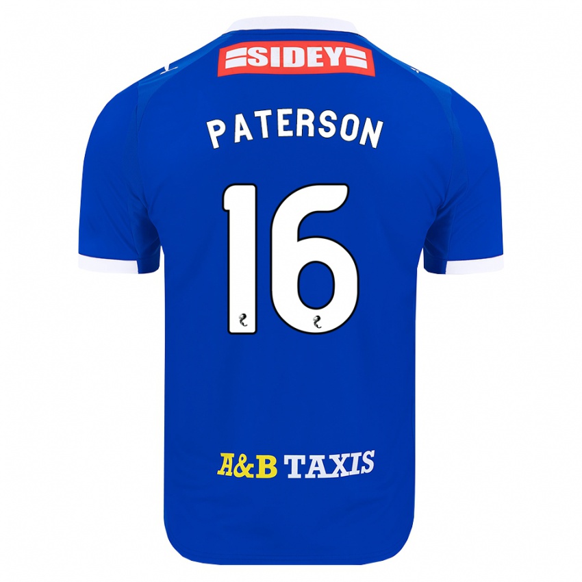 גברים Megan Paterson #16 כחול אדום צהוב ג'רזי ביתית 2026/27 חולצה קצרה