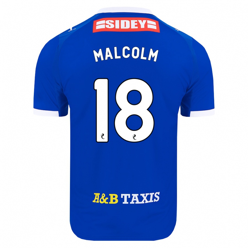 גברים Jodie Malcolm #18 כחול אדום צהוב ג'רזי ביתית 2026/27 חולצה קצרה