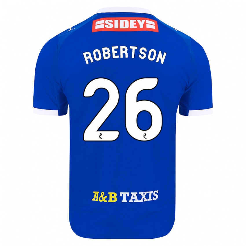 גברים Rebecca Robertson #26 כחול אדום צהוב ג'רזי ביתית 2026/27 חולצה קצרה