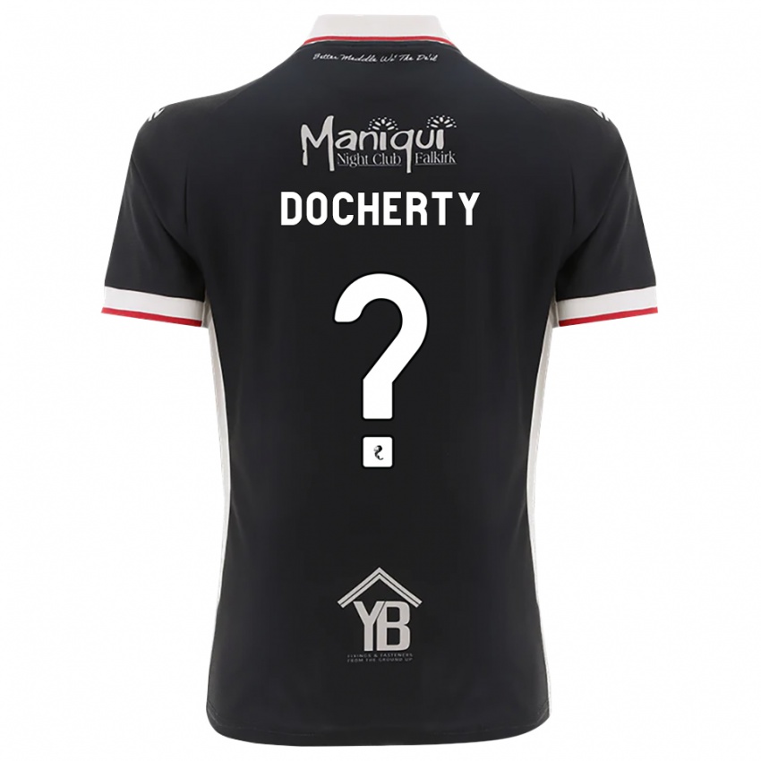גברים Rachel Docherty #0 שחור לבן אדום ג'רזי ביתית 2026/27 חולצה קצרה