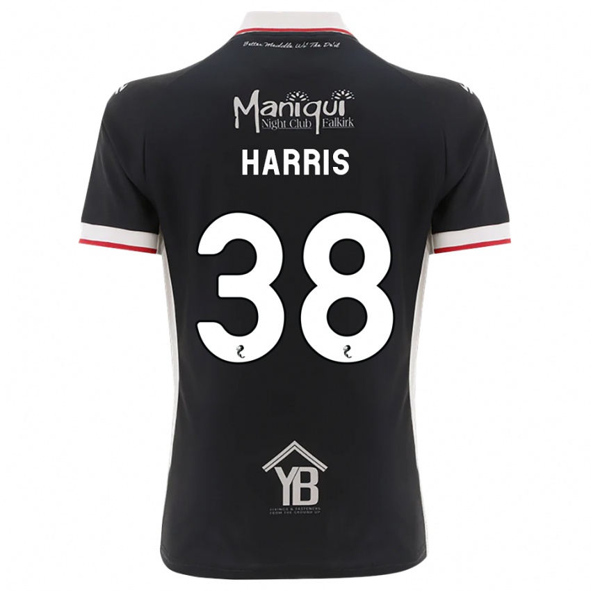 גברים Leo Harris #38 שחור לבן אדום ג'רזי ביתית 2026/27 חולצה קצרה