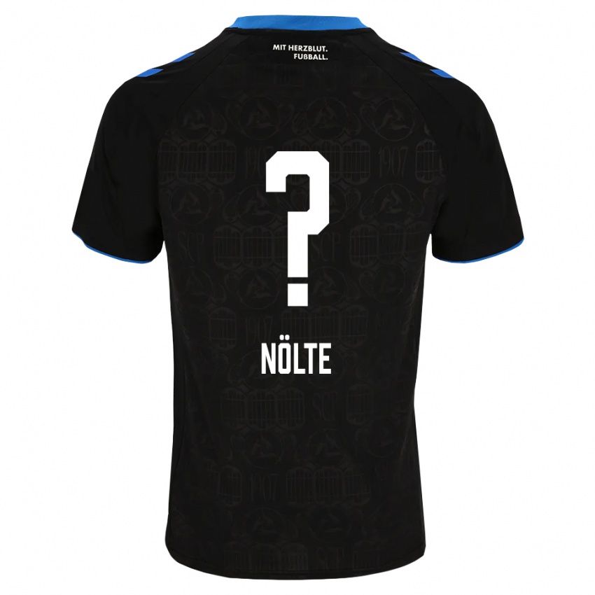 גברים Jannik Nölte #0 שחור לבן אדום ג'רזי ביתית 2026/27 חולצה קצרה