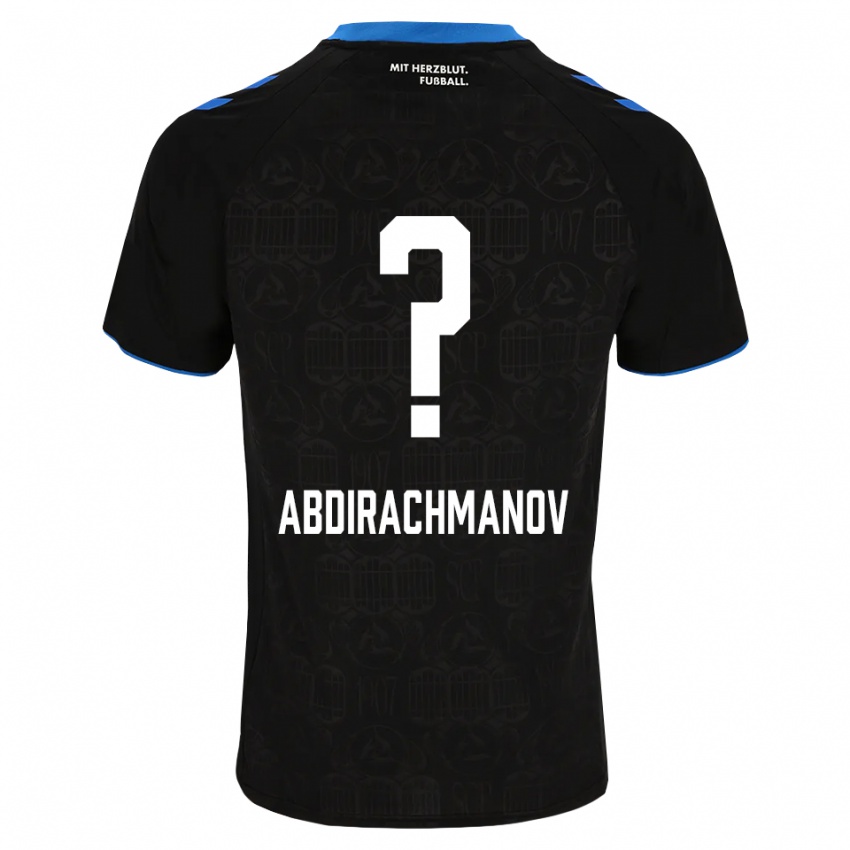 גברים Islom Abdirachmanov #0 שחור לבן אדום ג'רזי ביתית 2026/27 חולצה קצרה