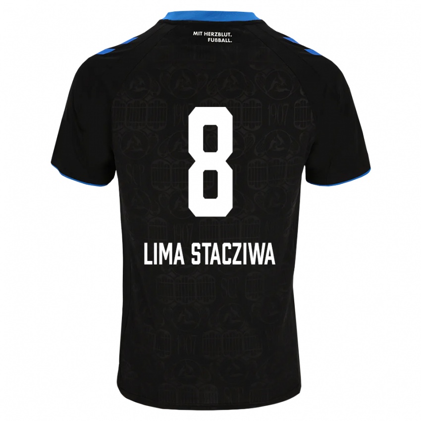 גברים Neo Lima Stacziwa #8 שחור לבן אדום ג'רזי ביתית 2026/27 חולצה קצרה