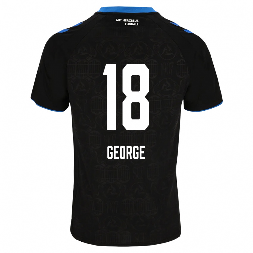 גברים Kayonte Kaheim Karim George #18 שחור לבן אדום ג'רזי ביתית 2026/27 חולצה קצרה