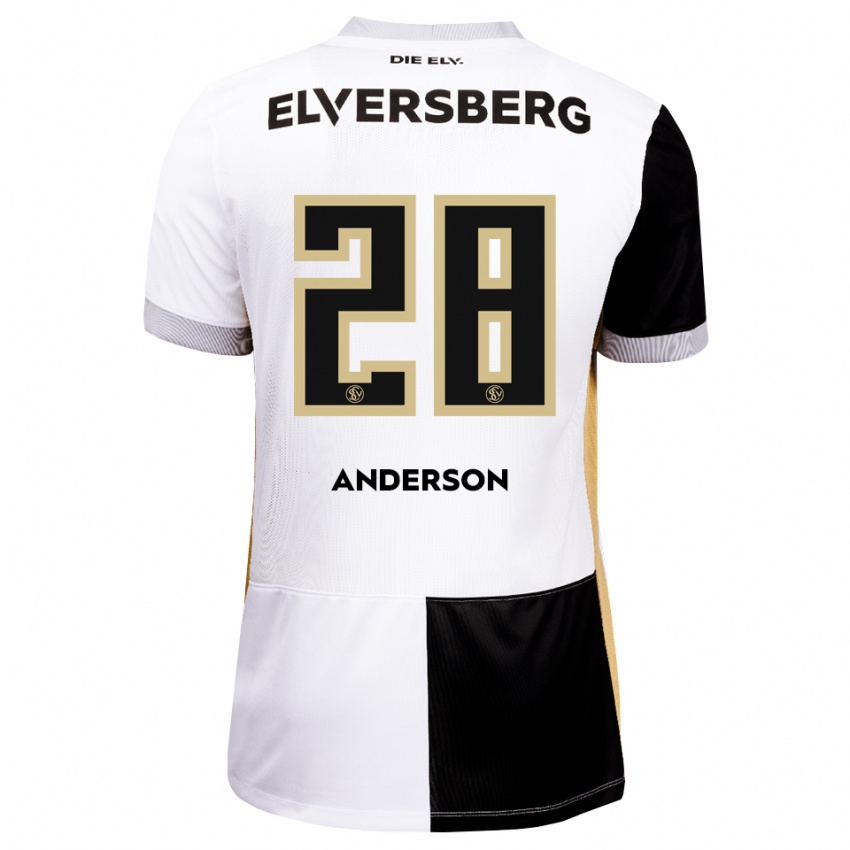 גברים Mira Anderson #28 שחור לבן חום ג'רזי ביתית 2026/27 חולצה קצרה