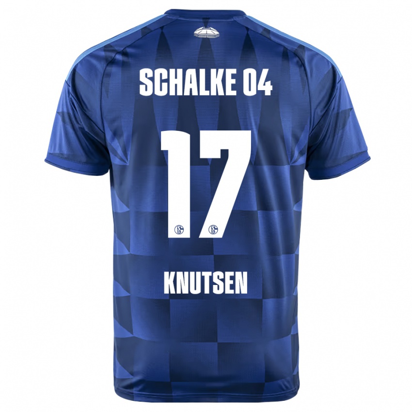 גברים Marcus Knutsen #17 כחול כהה צהוב לבן ג'רזי ביתית 2026/27 חולצה קצרה