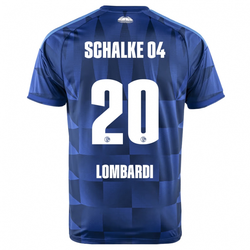 גברים Antonio Lombardi #20 כחול כהה צהוב לבן ג'רזי ביתית 2026/27 חולצה קצרה