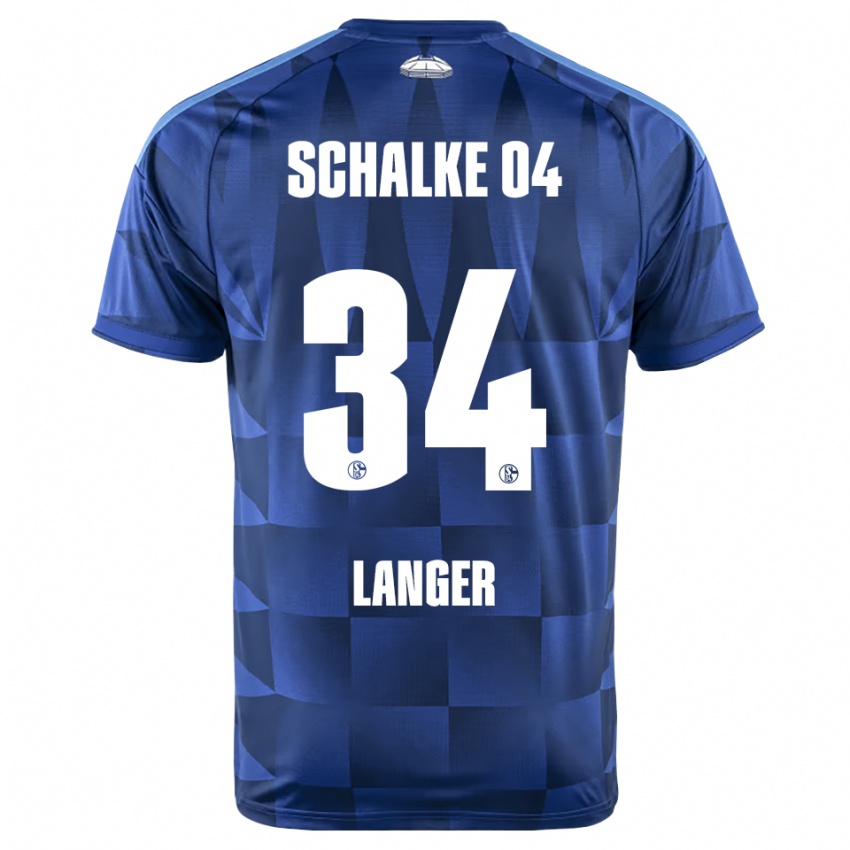 גברים Michael Langer #34 כחול כהה צהוב לבן ג'רזי ביתית 2026/27 חולצה קצרה