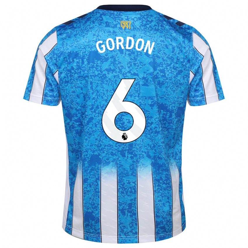 גברים Joshua Gordon #6 לבן כחול כתום ג'רזי ביתית 2026/27 חולצה קצרה