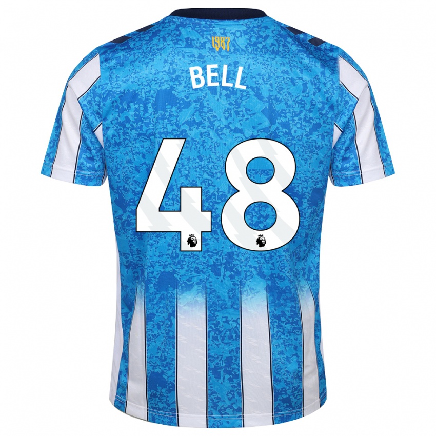 גברים Luke Bell #48 לבן כחול כתום ג'רזי ביתית 2026/27 חולצה קצרה