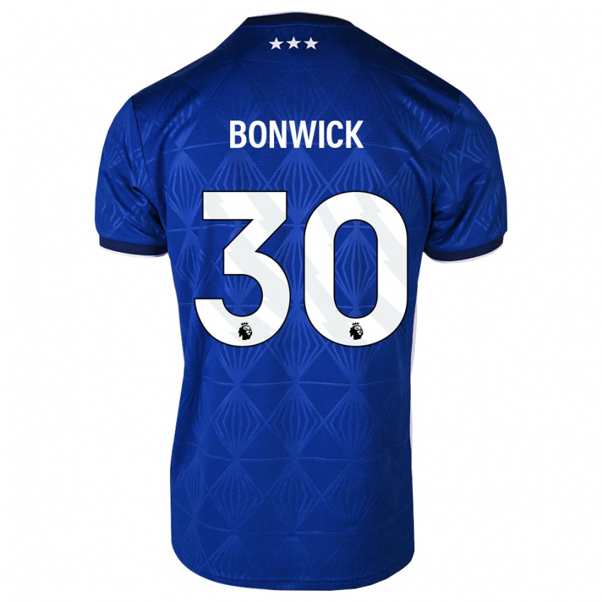 גברים Kaci-Jai Bonwick #30 כחול בינוני לבן אדום ג'רזי ביתית 2026/27 חולצה קצרה
