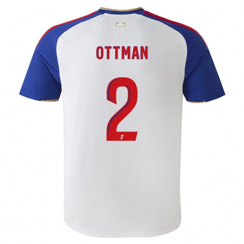 גברים Ottman Katırağ #2 כחול מלכותי אדום לבן ג'רזי ביתית 2026/27 חולצה קצרה