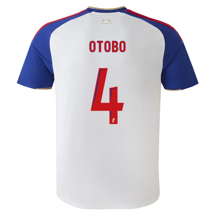 גברים Melvyn Otobo #4 כחול מלכותי אדום לבן ג'רזי ביתית 2026/27 חולצה קצרה