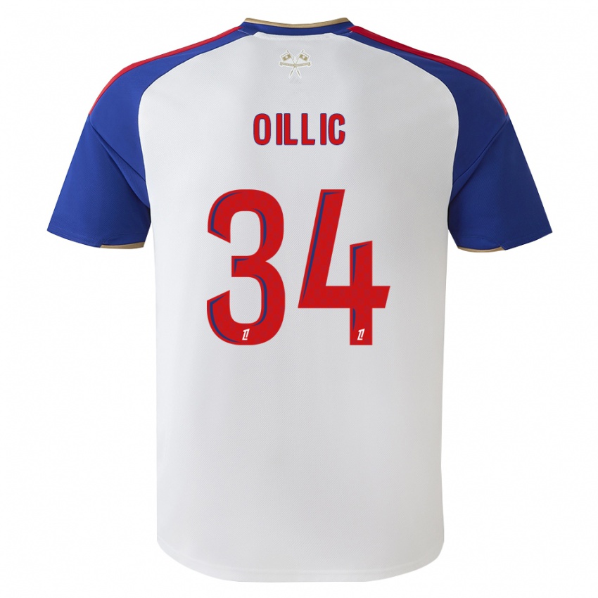גברים Laureen Oillic #34 כחול מלכותי אדום לבן ג'רזי ביתית 2026/27 חולצה קצרה