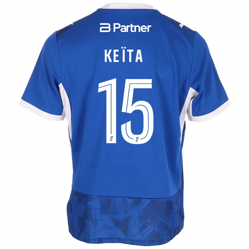 גברים Modibo Keïta #15 כחול בינוני לבן ג'רזי ביתית 2026/27 חולצה קצרה