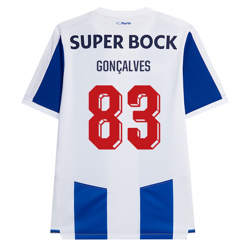 גברים Rodrigo Gonçalves #83 כחול לבן אדום ג'רזי ביתית 2026/27 חולצה קצרה