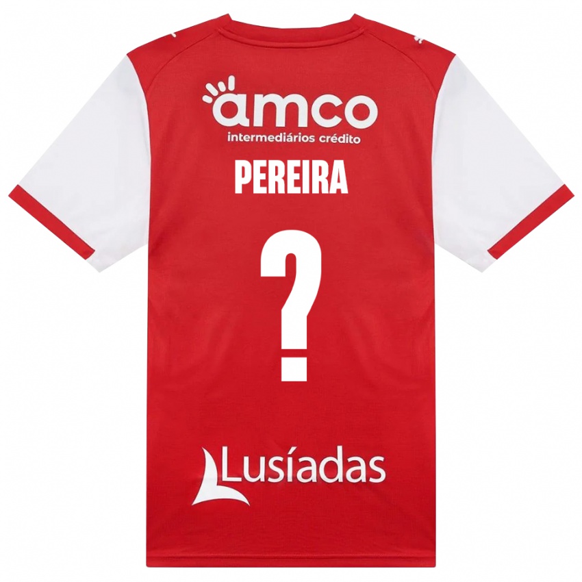 גברים Martim Pereira #0 לבן אדום שחור ג'רזי ביתית 2026/27 חולצה קצרה