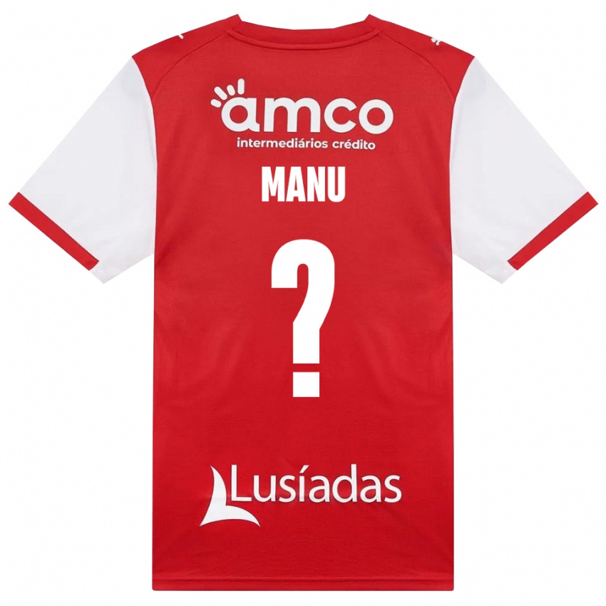 גברים Manu Teixeira #0 לבן אדום שחור ג'רזי ביתית 2026/27 חולצה קצרה