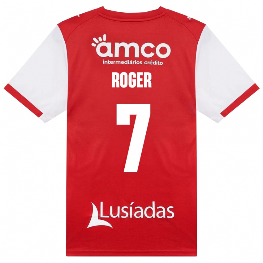 גברים Roger #7 לבן אדום שחור ג'רזי ביתית 2026/27 חולצה קצרה