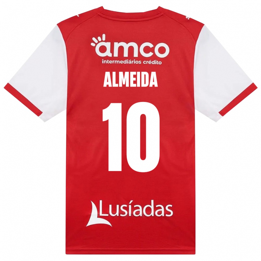 גברים Vitória Almeida #10 לבן אדום שחור ג'רזי ביתית 2026/27 חולצה קצרה