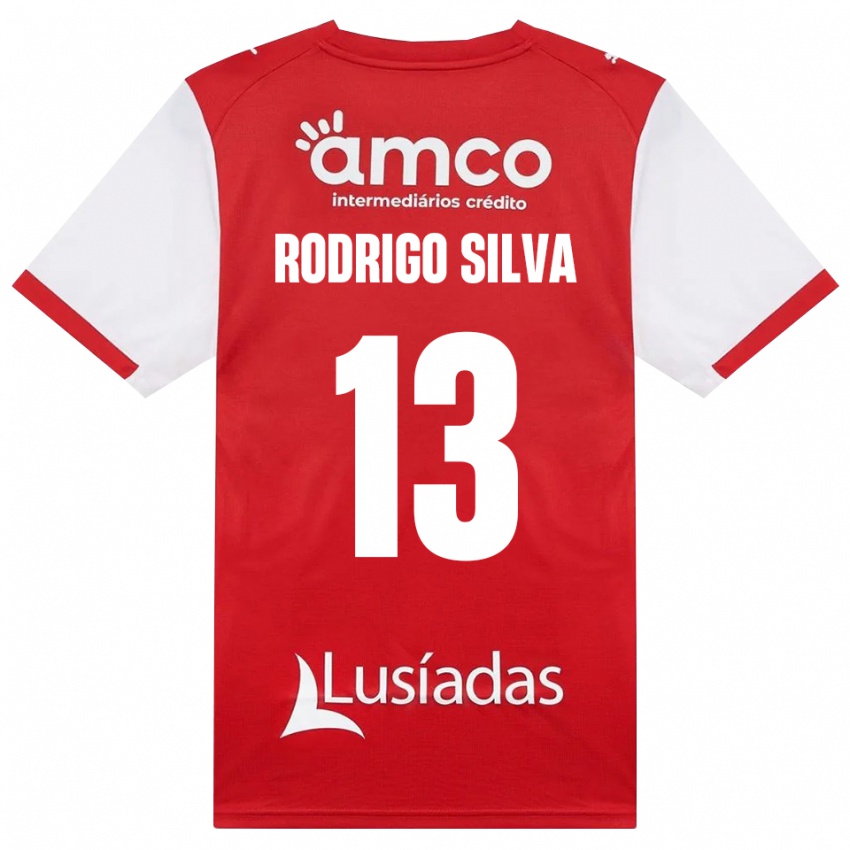 גברים Rodrigo Silva #13 לבן אדום שחור ג'רזי ביתית 2026/27 חולצה קצרה