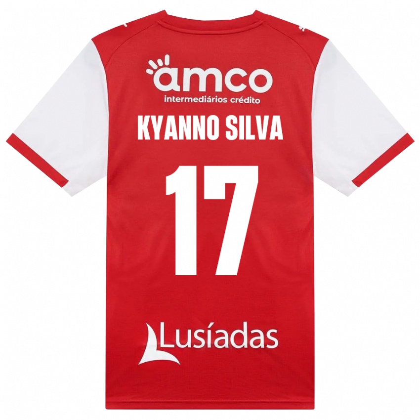 גברים Kyanno Silva #17 לבן אדום שחור ג'רזי ביתית 2026/27 חולצה קצרה