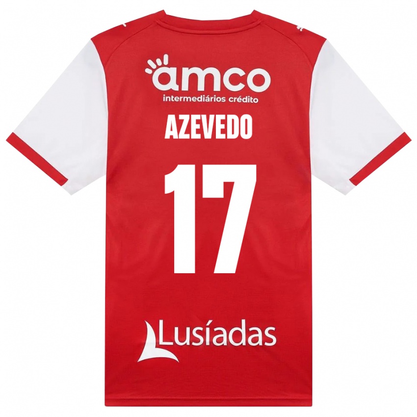 גברים Mariana Azevedo #17 לבן אדום שחור ג'רזי ביתית 2026/27 חולצה קצרה